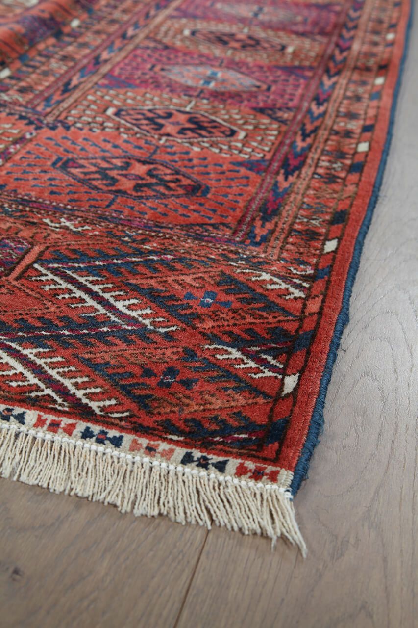 Tappeto Orientale Bouchara Antico: Autentico Tappeto Turcomanno 340x220cm