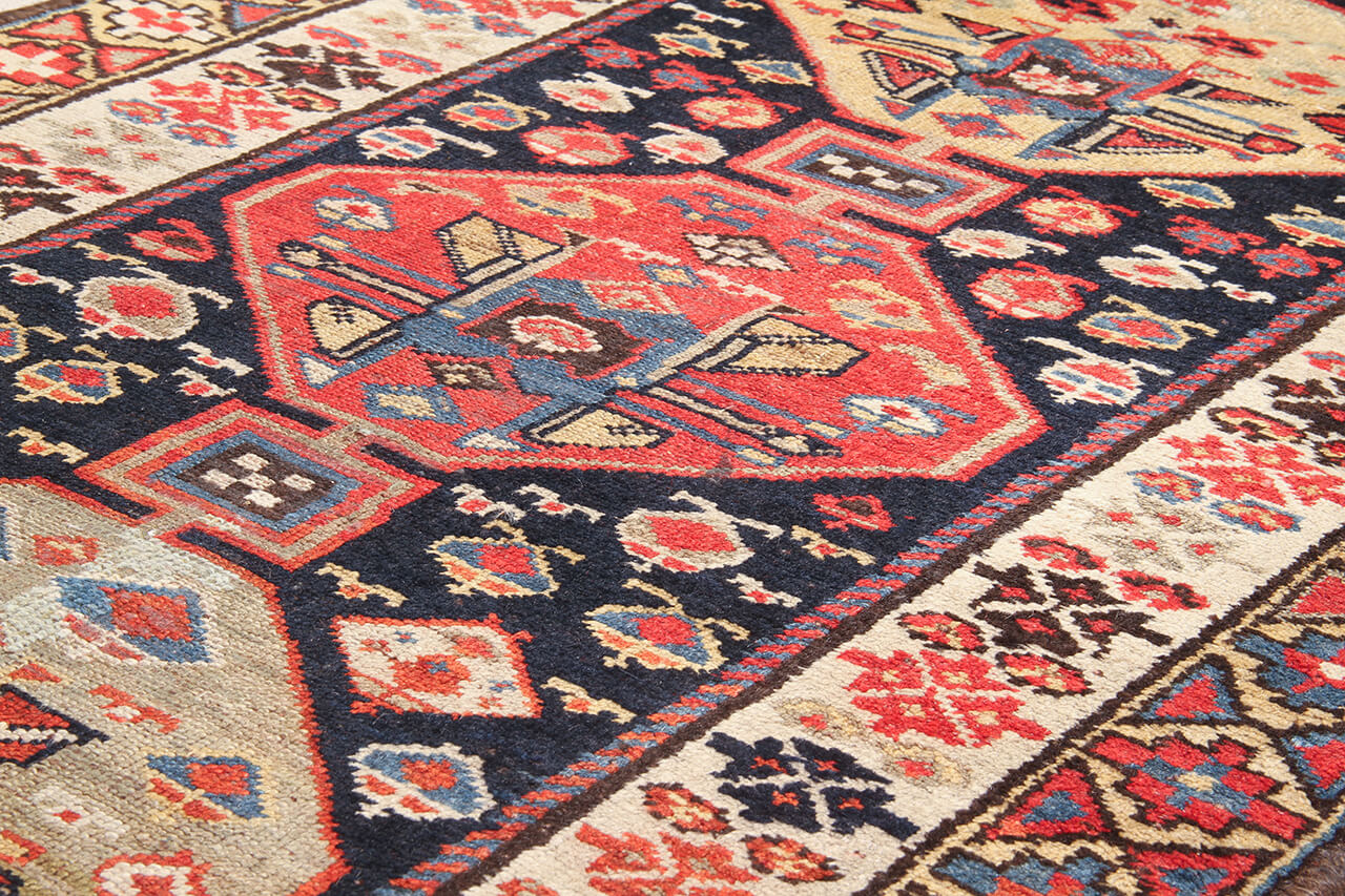 Authentic Antique Persian Malayer Rug | Hand-Knotted 185x95cm