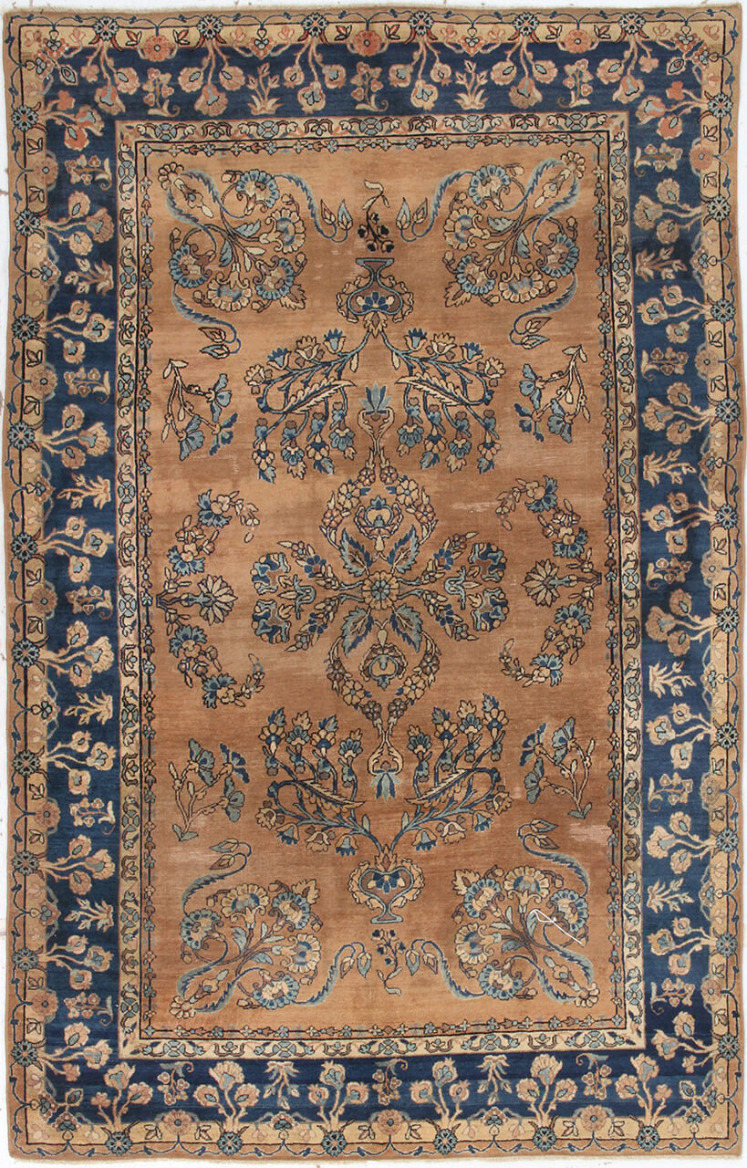 Tappeto Lillian Antico Persiano Autentico | Annodato a Mano 183x122cm