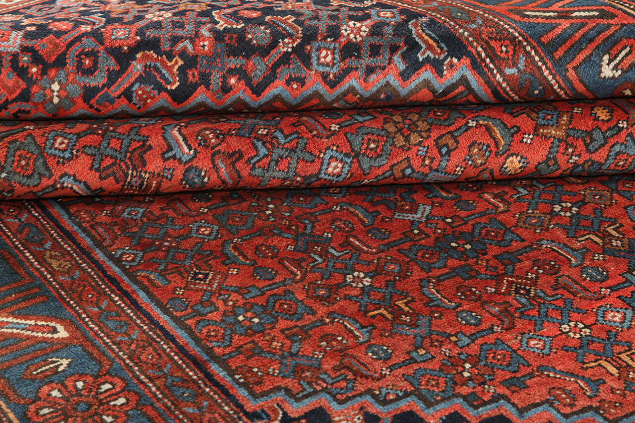 Authentic Antique Persian Malayer Rug | Hand-Knotted 211x130cm