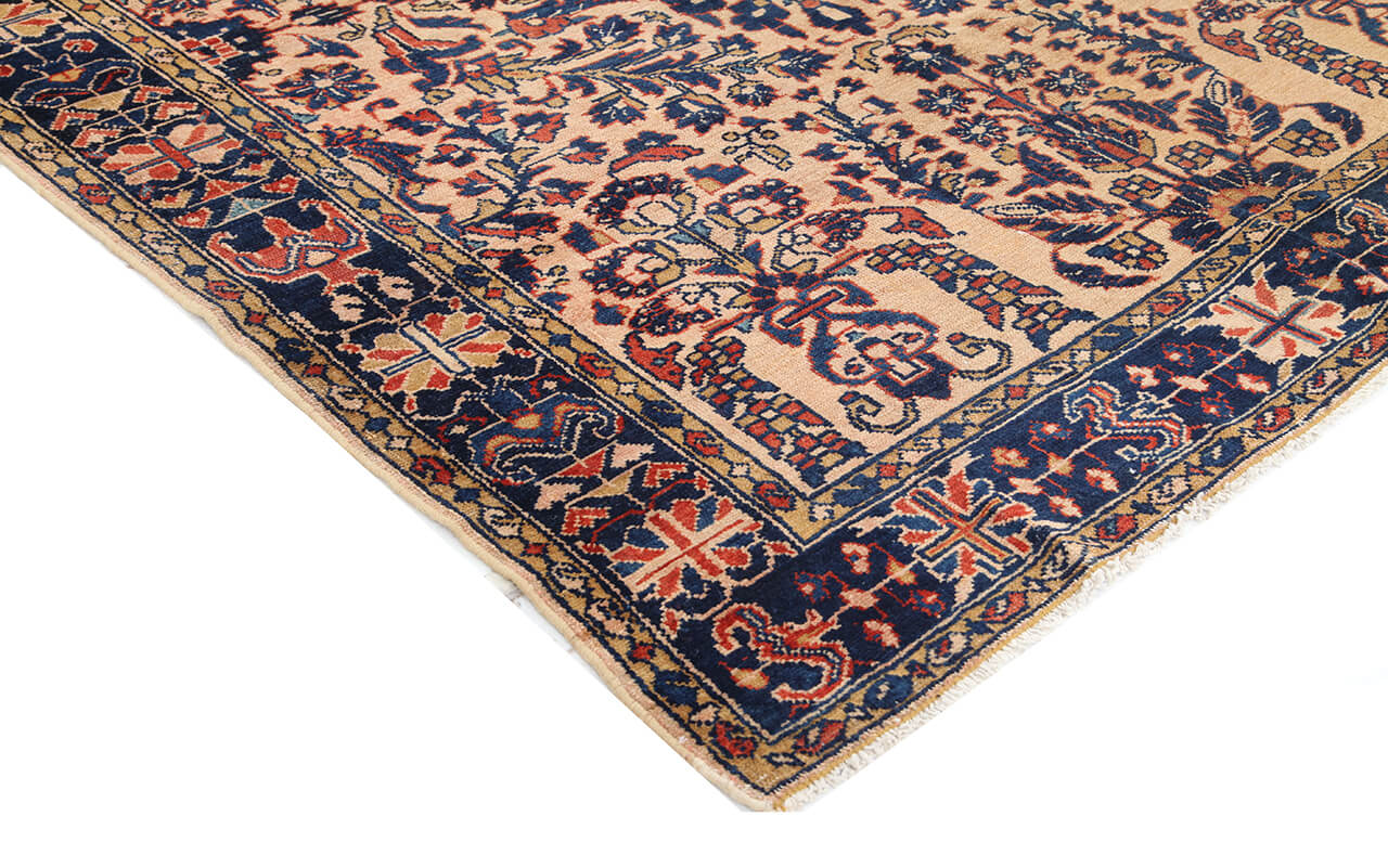 Tappeto Lillian Antico Persiano Autentico | Annodato a Mano 186x148cm