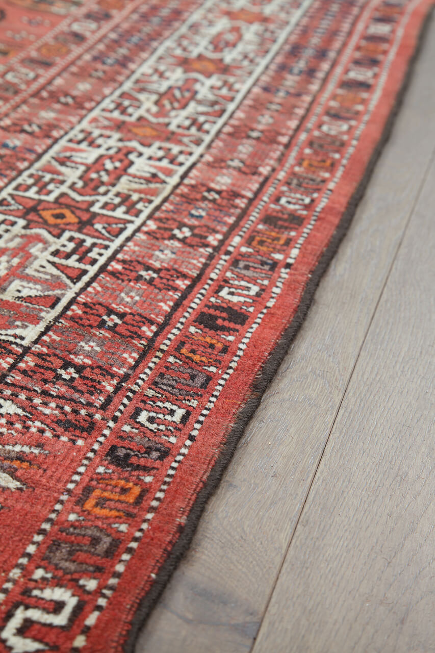 Tappeto Orientale Bouchara Antico: Autentico Tappeto Turcomanno 308x229cm