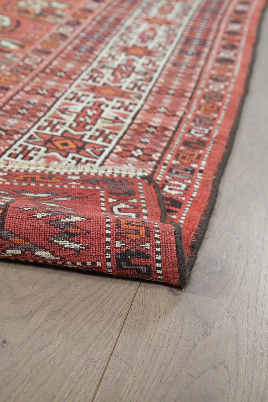 Tappeto Orientale Bouchara Antico: Autentico Tappeto Turcomanno 308x229cm