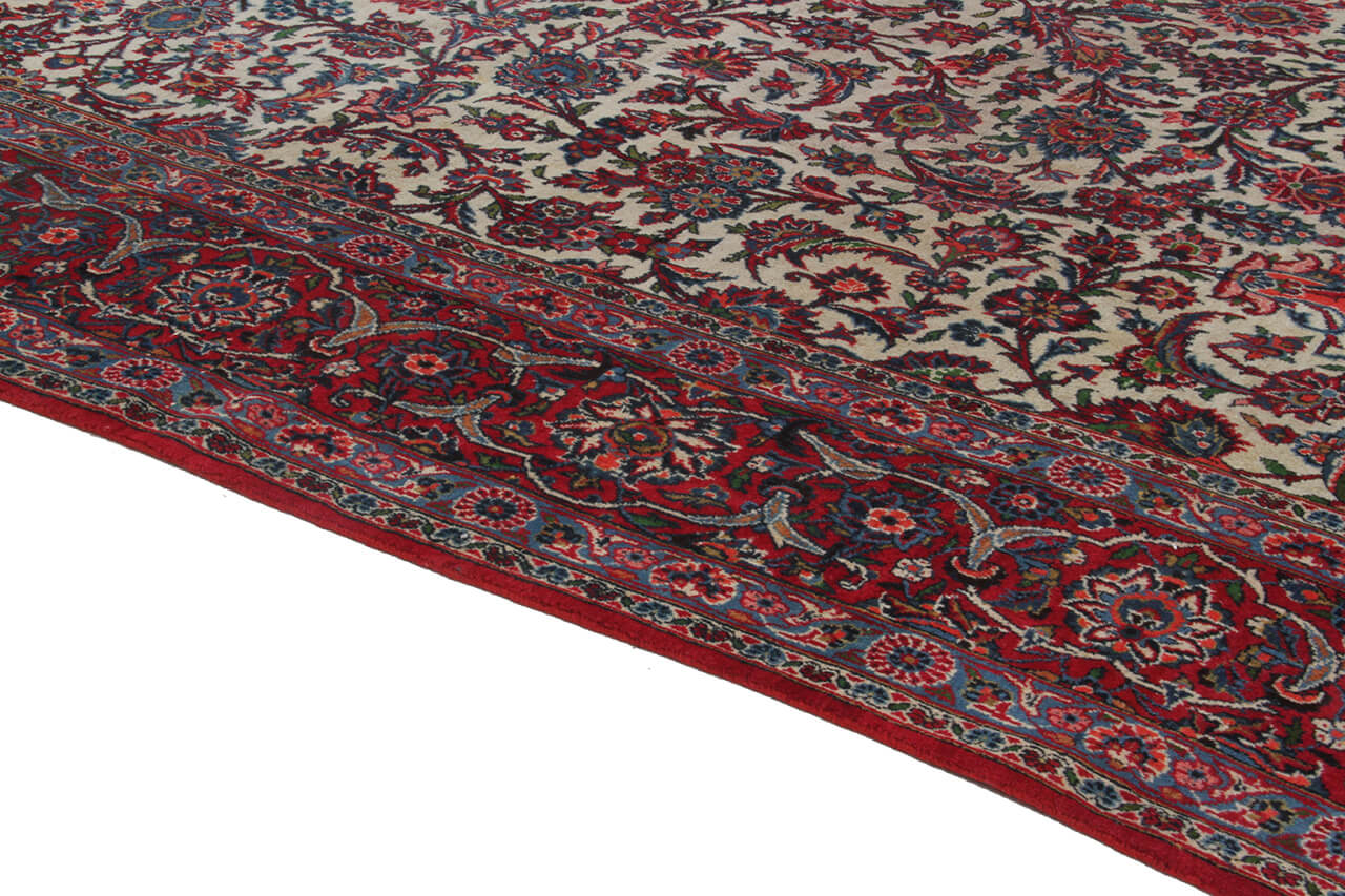 Tappeto Isfahan Antico Persiano Autentico | Annodato a Mano 335x245cm