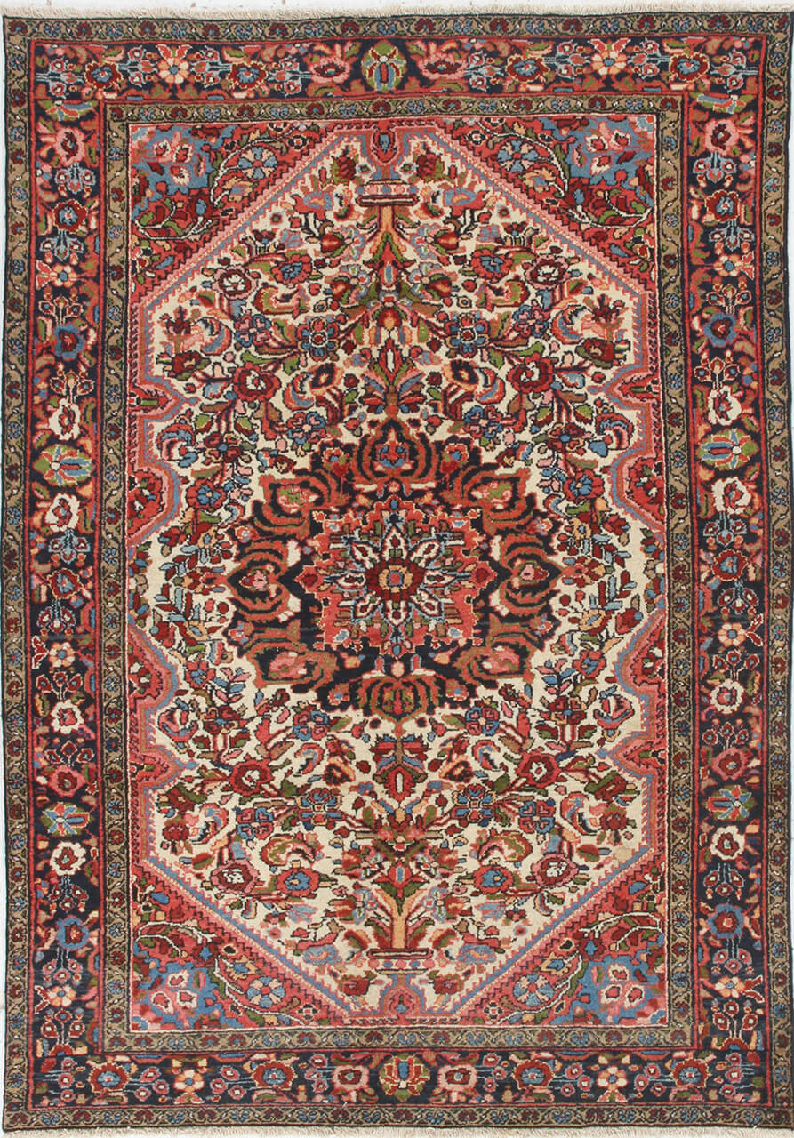 Tappeto Lillian Antico Persiano Autentico | Annodato a Mano 200x140cm