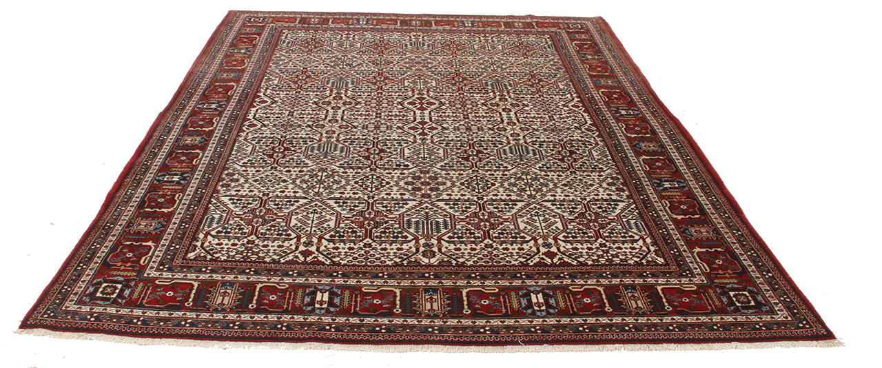 Authentic Antique Persian Meime Rug | Hand-Knotted 343x258cm
