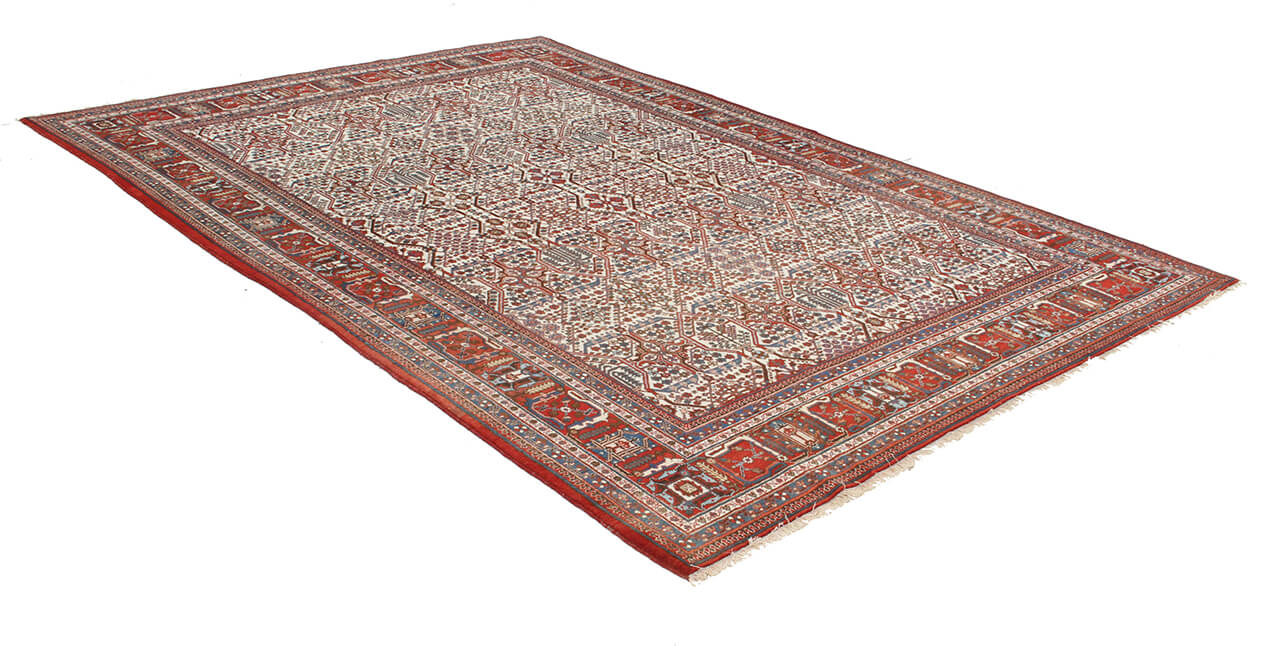 Authentic Antique Persian Meime Rug | Hand-Knotted 343x258cm