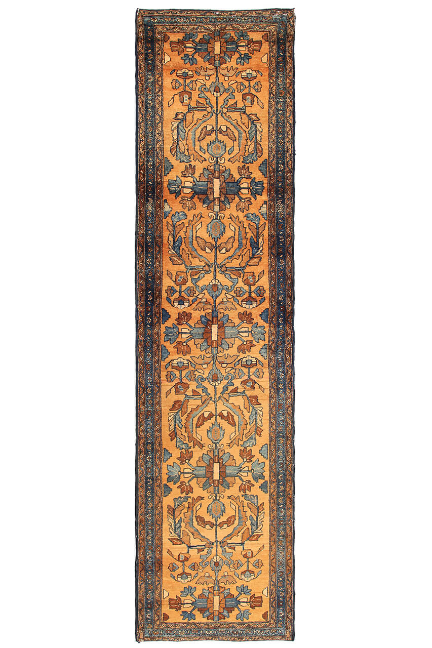 Authentic Antique Persian Lillian Rug | Hand-Knotted 326x82cm