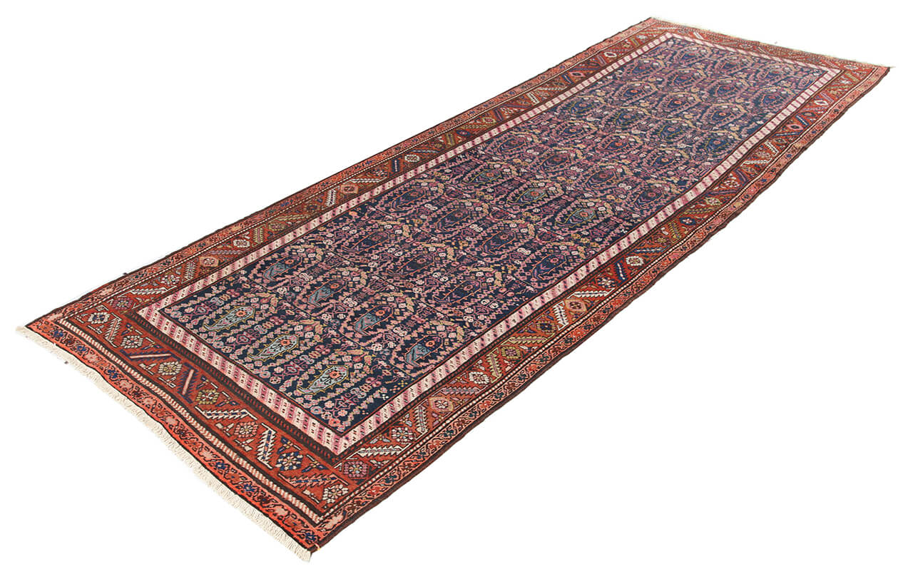 Authentic Antique Persian Malayer Rug | Hand-Knotted 365x125cm