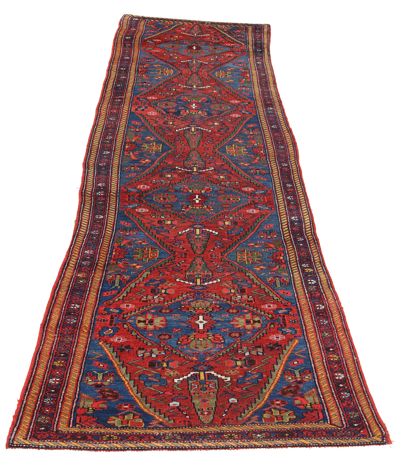Authentic Antique Persian Malayer Rug | Hand-Knotted 420x95cm