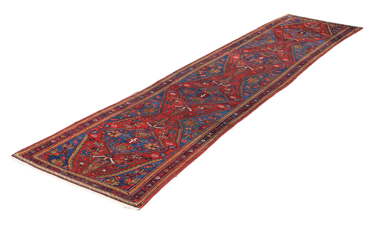 Authentic Antique Persian Malayer Rug | Hand-Knotted 420x95cm