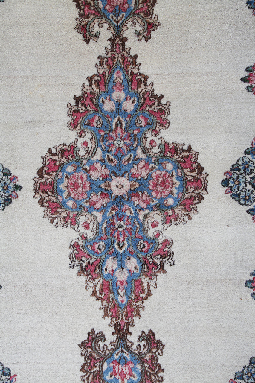 Tappeto Kerman Antico Persiano Autentico | Annodato a Mano 220x118cm