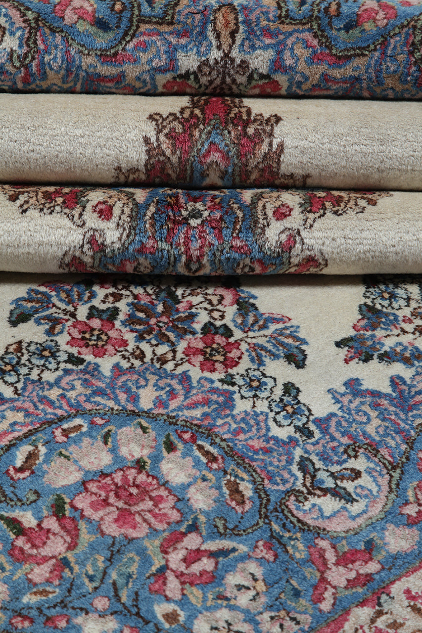 Tappeto Kerman Antico Persiano Autentico | Annodato a Mano 220x118cm