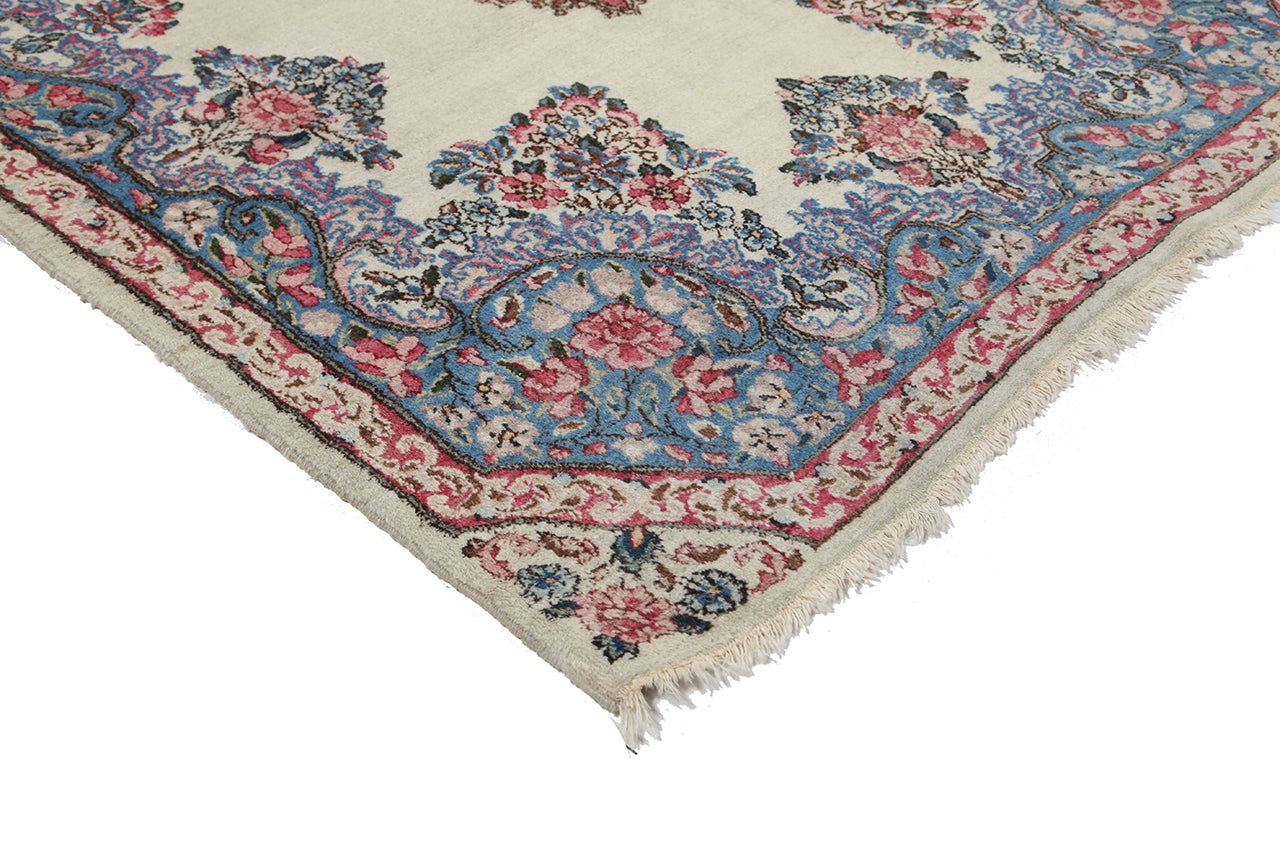 Tappeto Kerman Antico Persiano Autentico | Annodato a Mano 220x118cm