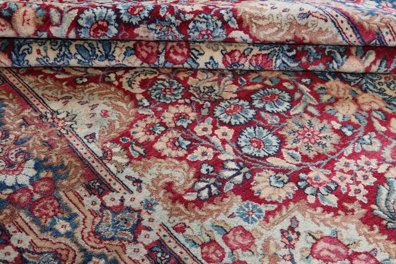 Tappeto Kerman Antico Persiano Autentico | Annodato a Mano 225x140cm