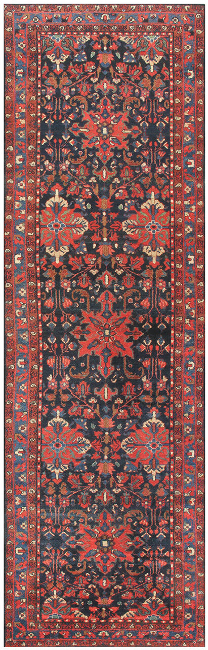 Authentic Antique Persian Malayer Rug | Hand-Knotted 360x106cm