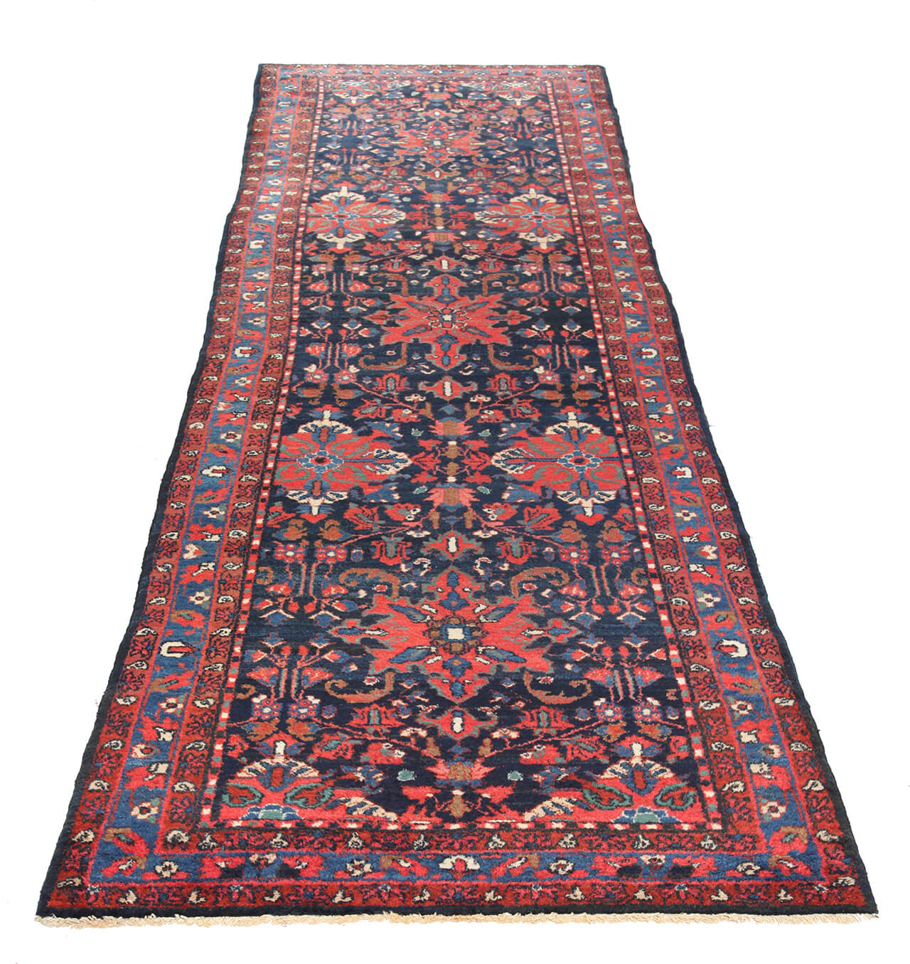 Authentic Antique Persian Malayer Rug | Hand-Knotted 360x106cm