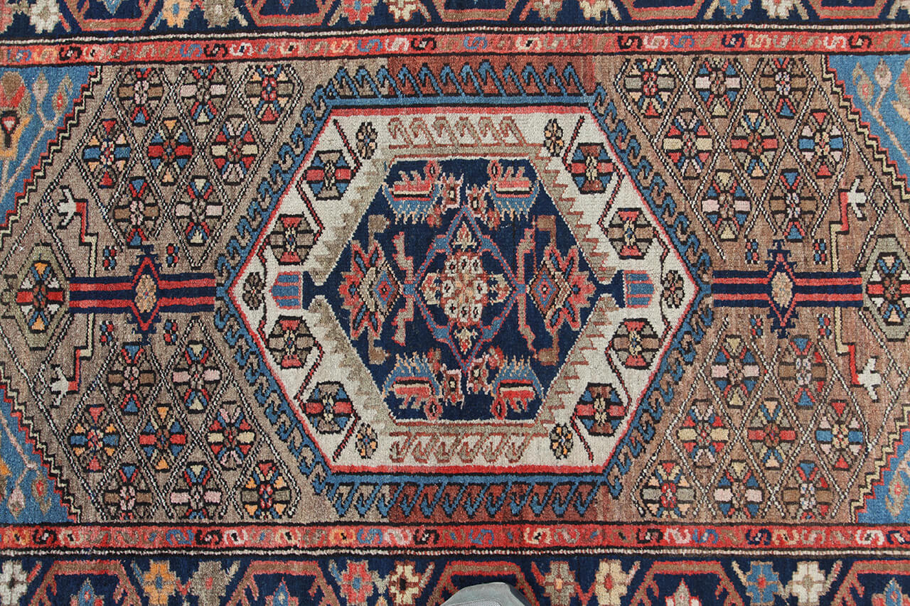 Authentic Antique Persian Malayer Rug | Hand-Knotted 196x124cm