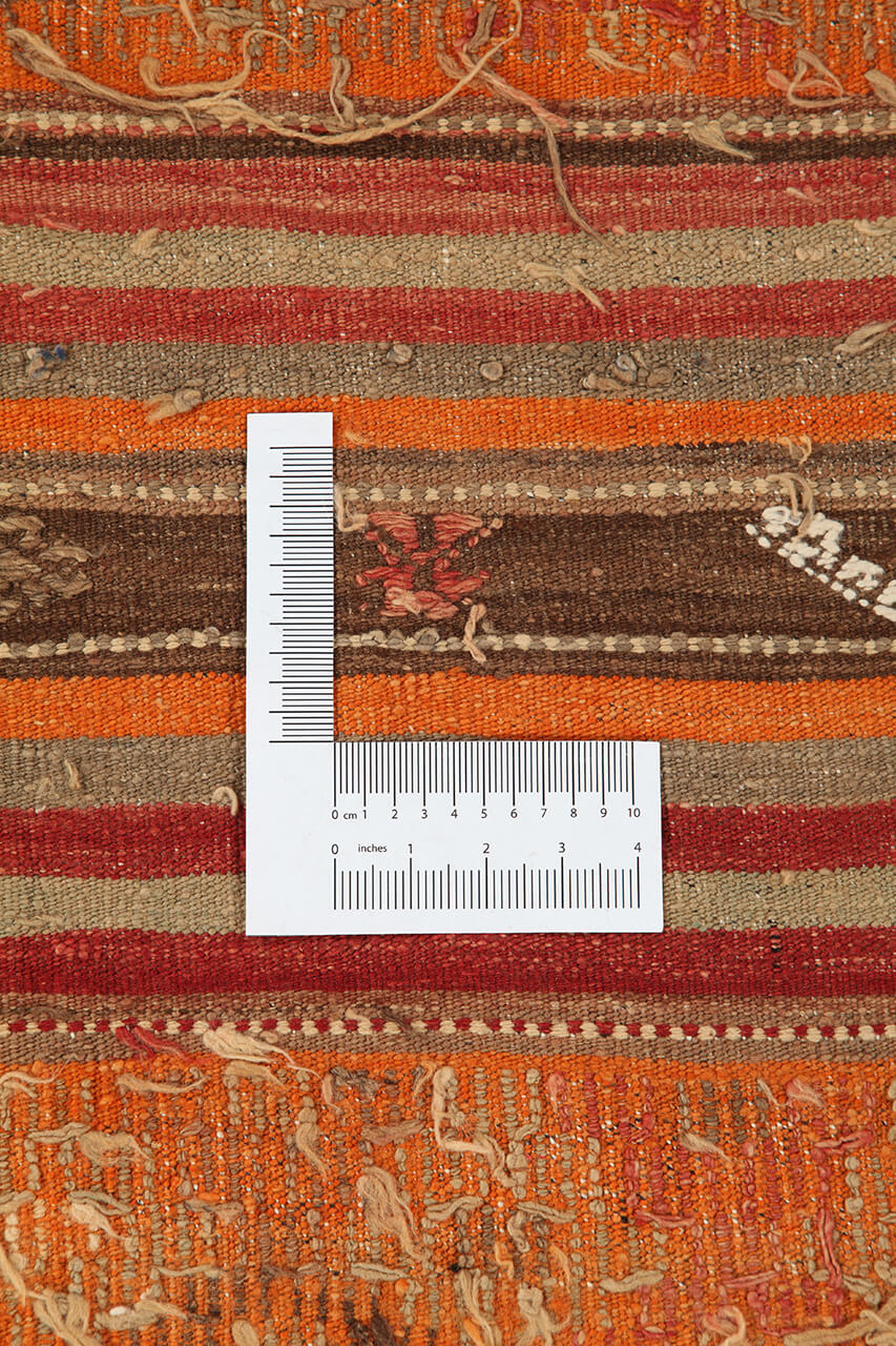Authentic Turkish Kilim Rug in Multicolored Wool - 274 x 173 cm