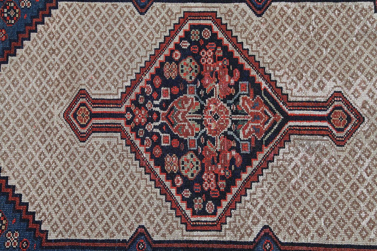 Authentic Antique Persian Malayer Rug | Hand-Knotted 445x106cm