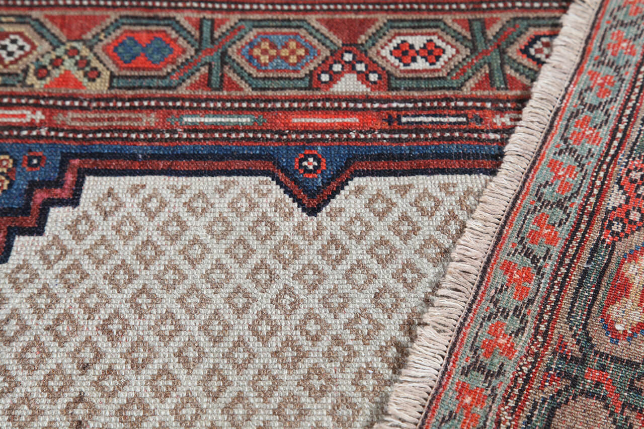 Authentic Antique Persian Malayer Rug | Hand-Knotted 445x106cm