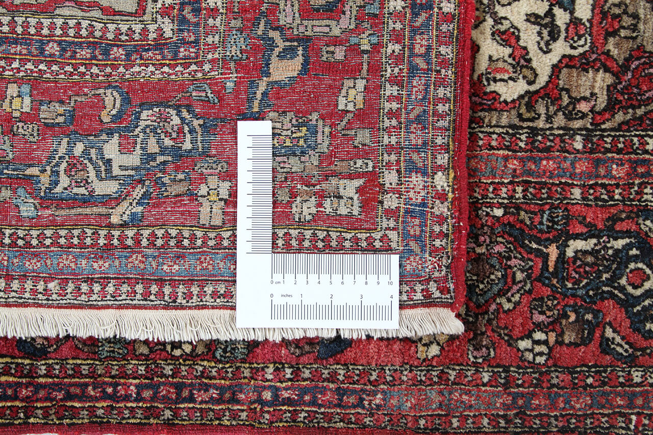 Authentic Antique Persian Isfahan Rug | Hand-Knotted 203x140cm