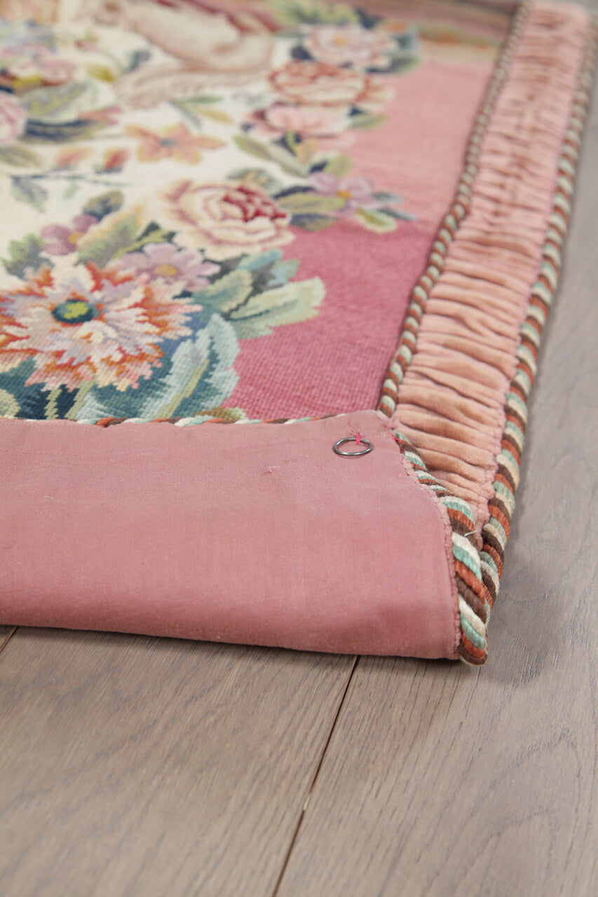 Authentic Antique French Rug 94x90cm