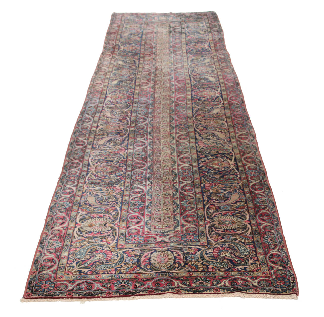 Authentic Antique Persian Kerman Rug | Hand-Knotted 427x102cm