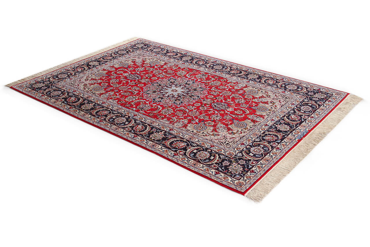 Persian Isfahan Silk & Wool Rug 227_154 cm