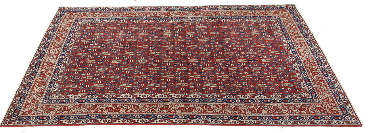 Authentic Antique Persian Farahan Rug | Hand-Knotted 211x138cm