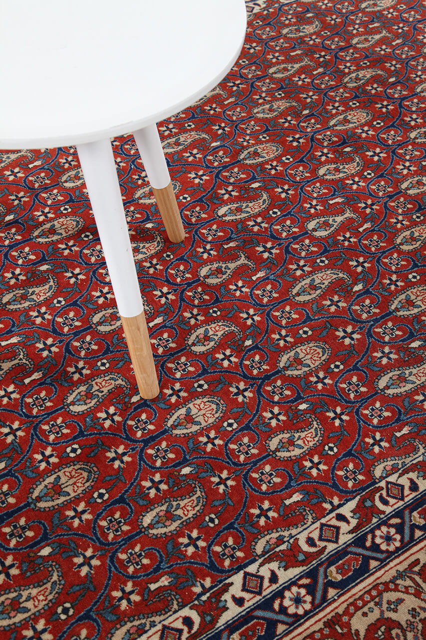 Authentic Antique Persian Farahan Rug | Hand-Knotted 211x138cm