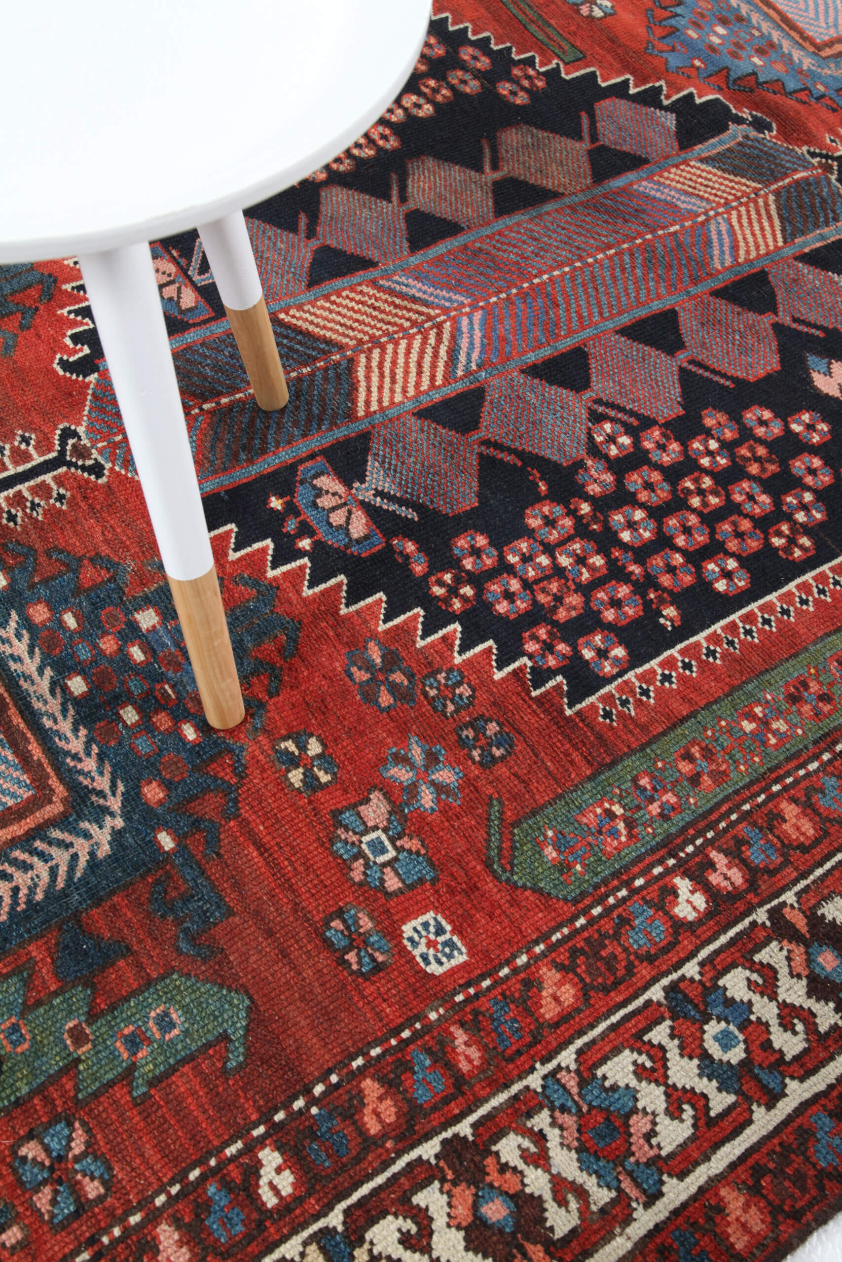 Authentic Antique Persian Malayer Rug | Hand-Knotted 195x129cm