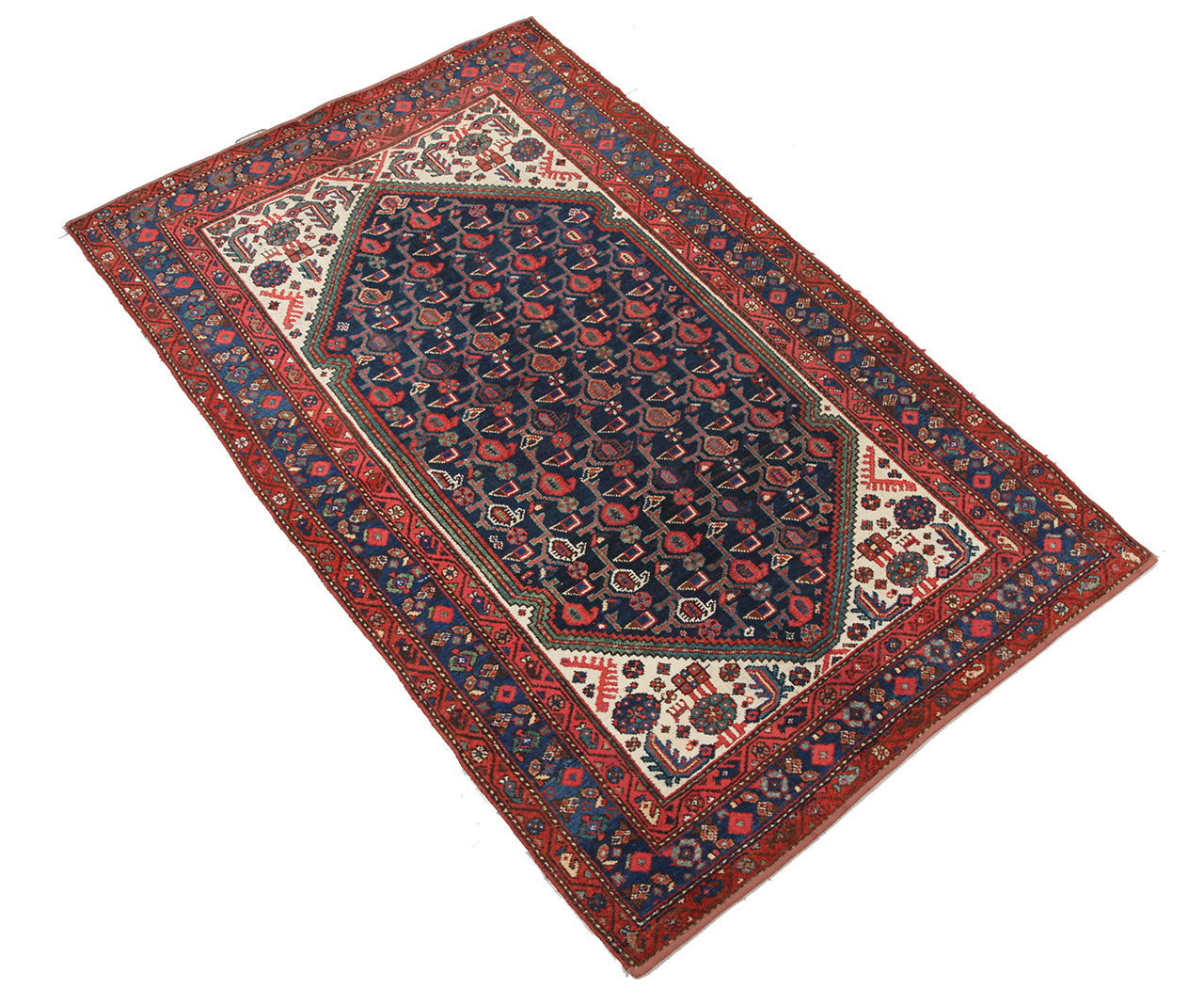 Authentic Antique Persian Malayer Rug | Hand-Knotted 210x132cm