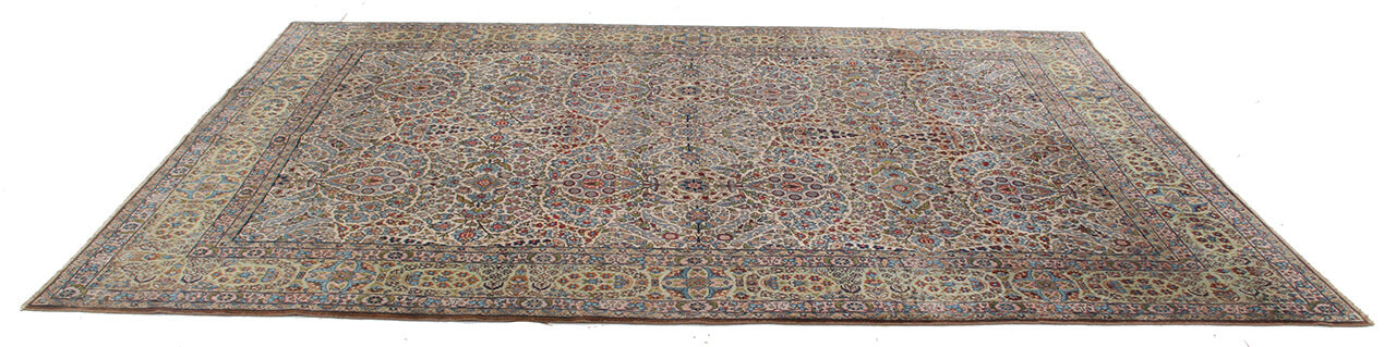 Tappeto Kerman Antico Persiano Autentico | Annodato a Mano 348x246cm