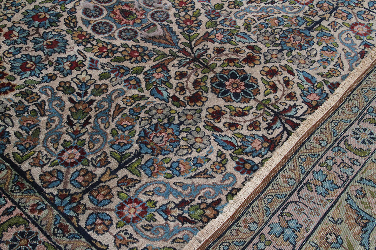 Tappeto Kerman Antico Persiano Autentico | Annodato a Mano 348x246cm