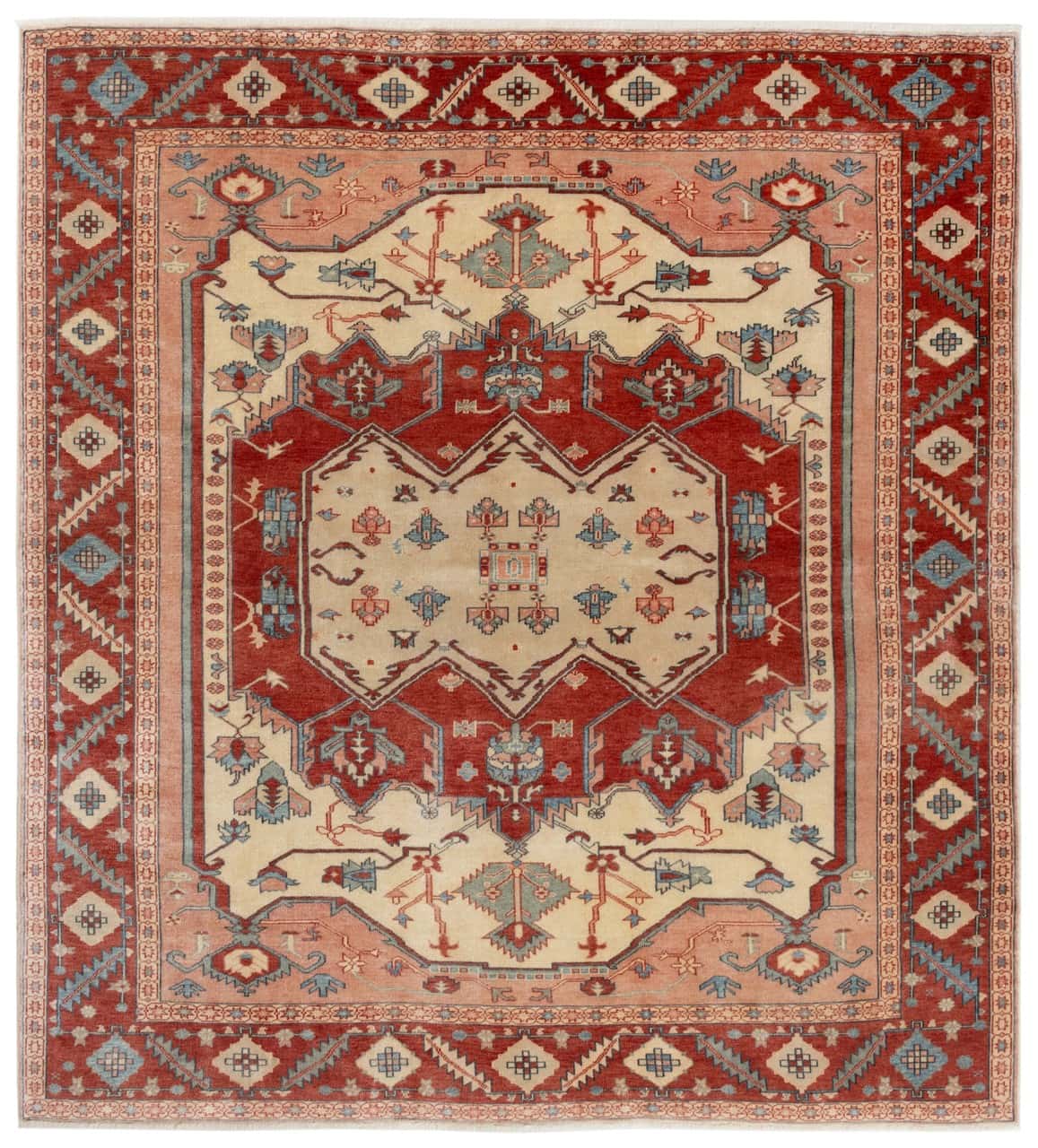 Tappeto Orientale Serapi in Lana - Fatto a mano 231x210cm