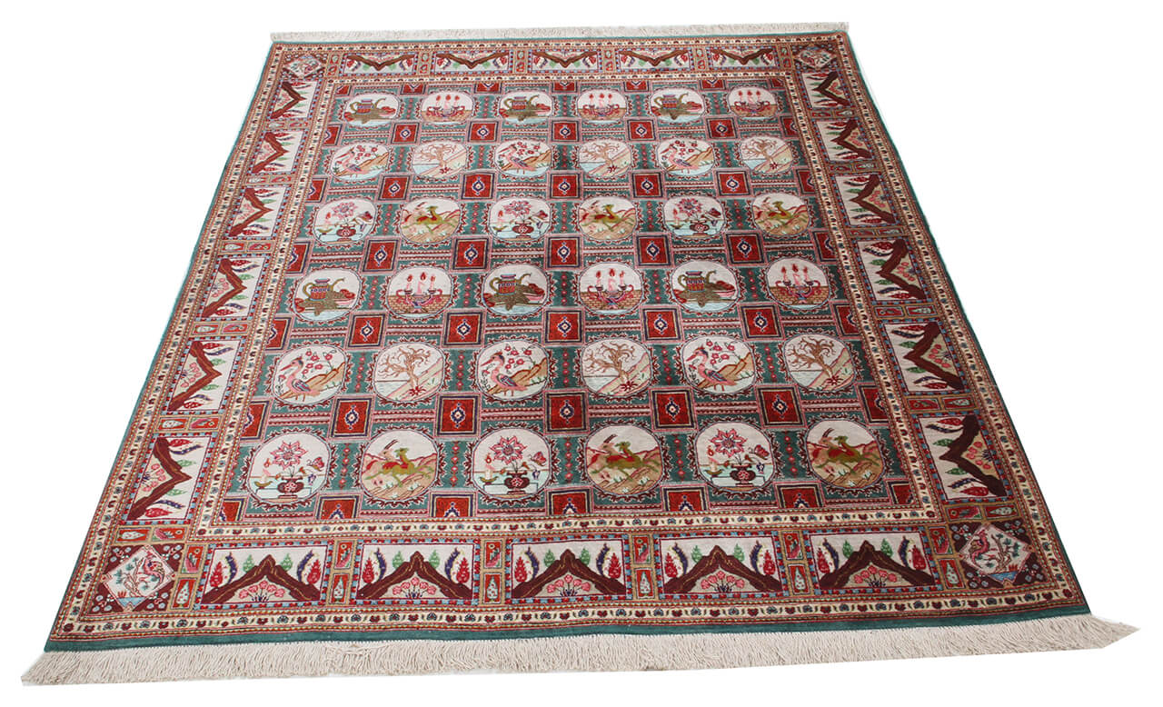 Persian Qum Silk Rug 200_140 cm
