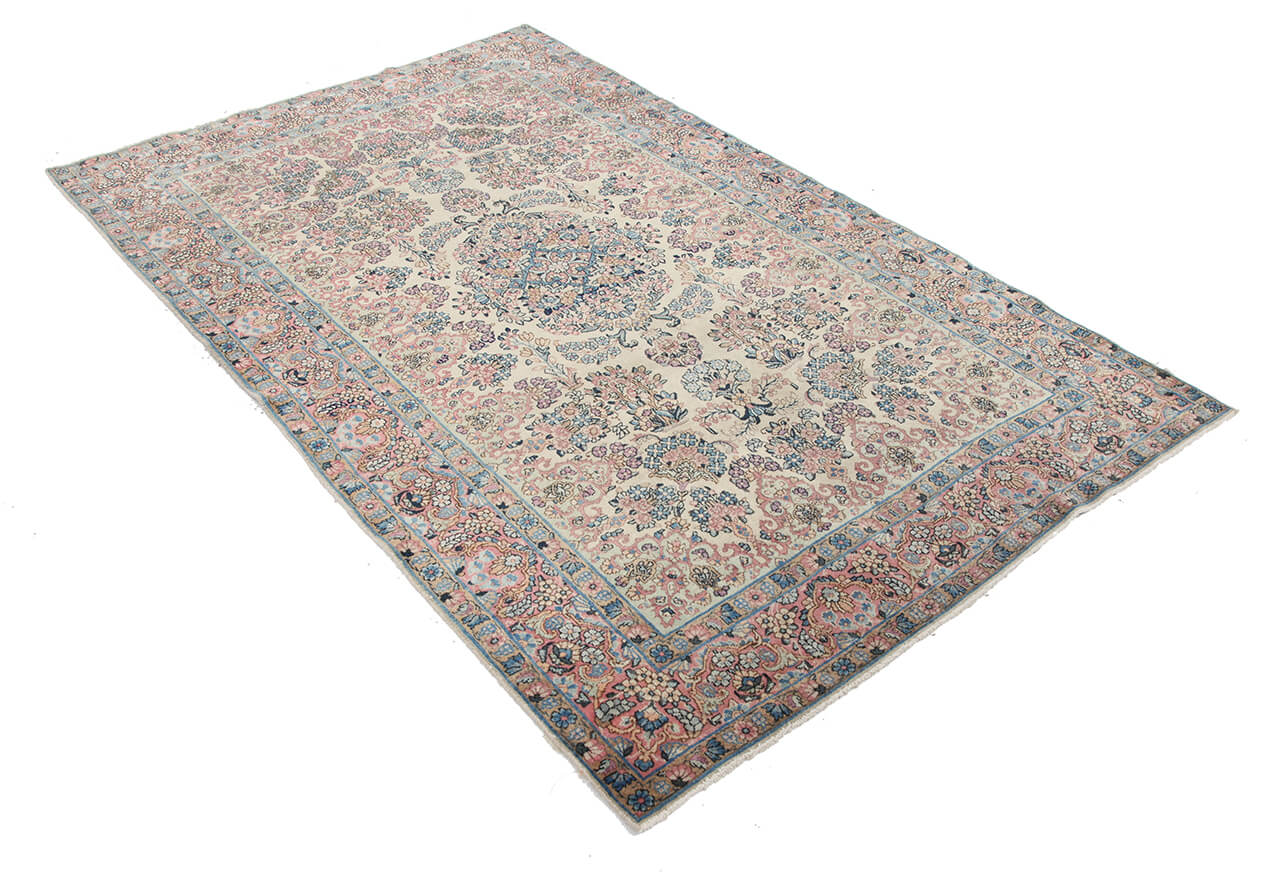 Tappeto Kerman Antico Persiano Autentico | Annodato a Mano 230x137cm