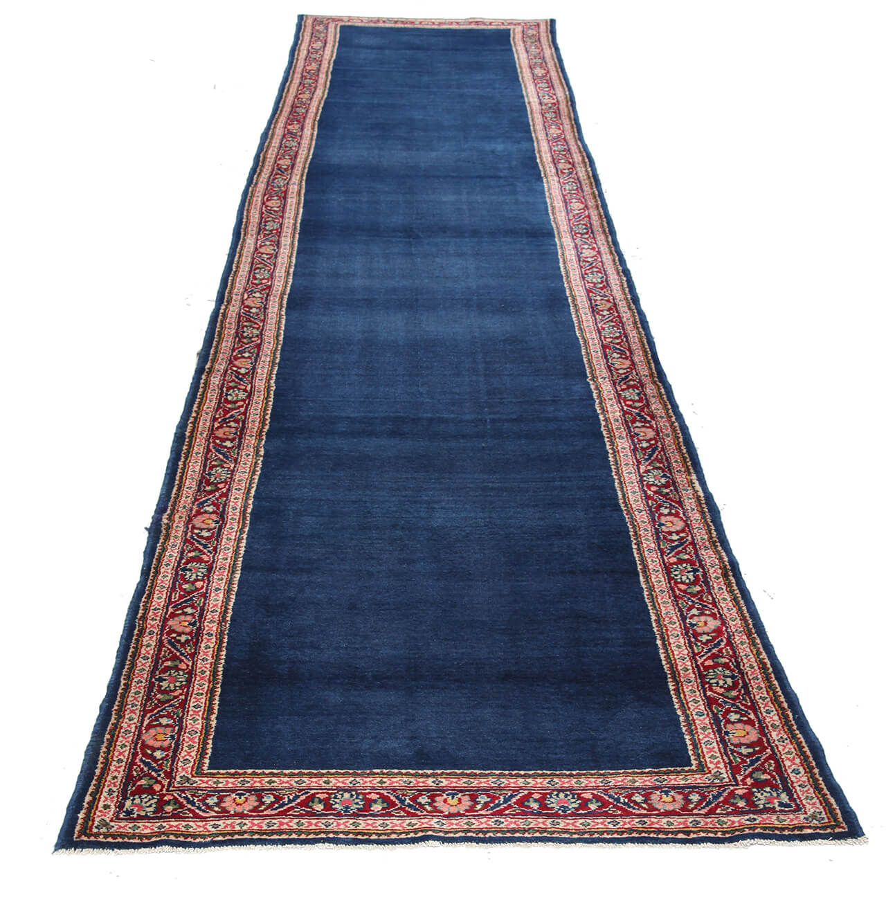 Tappeto Mahal Antico Persiano Autentico | Annodato a Mano 555x115cm