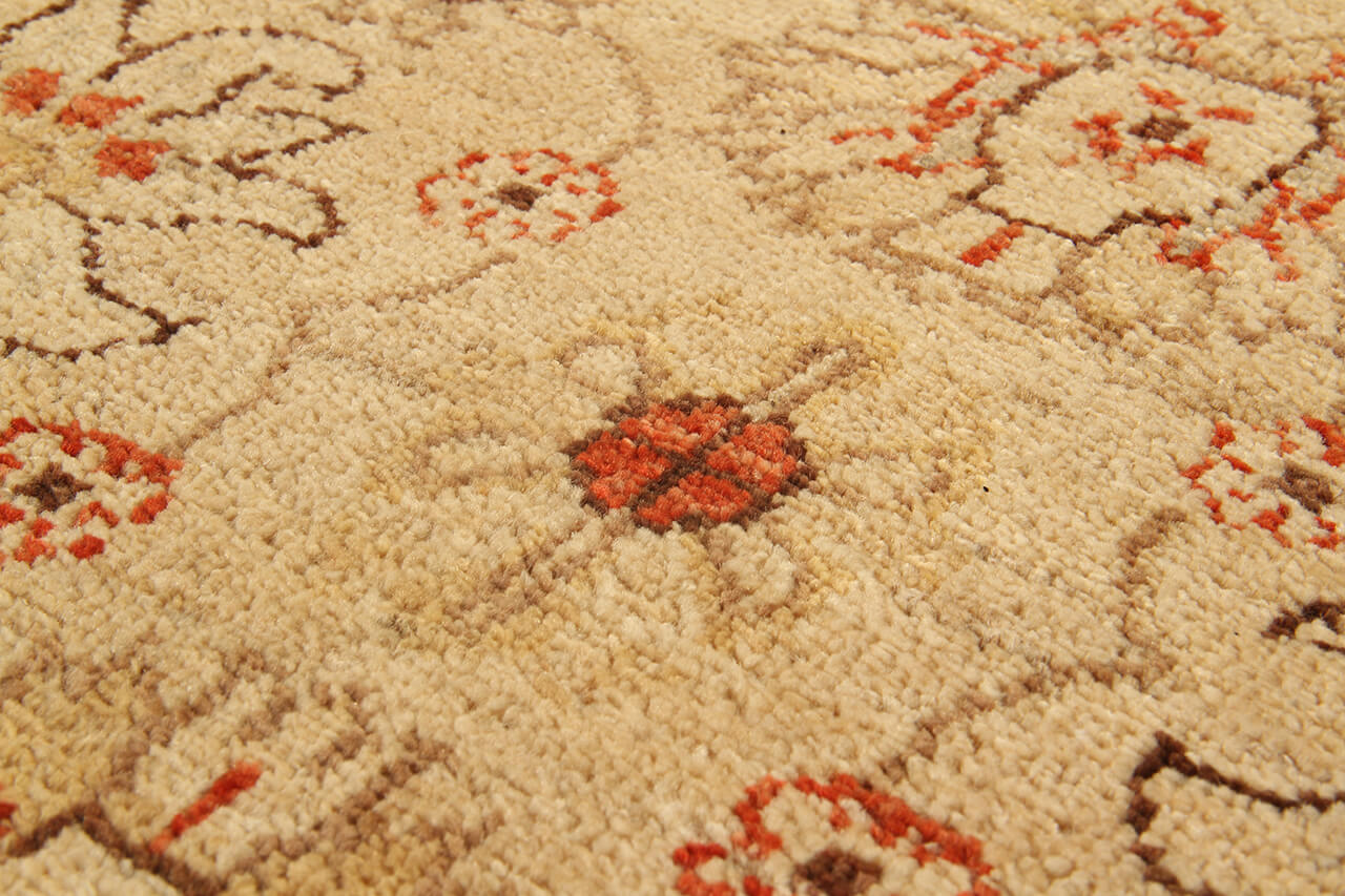 Ziegler wool runner rug, handmade, 321x86cm