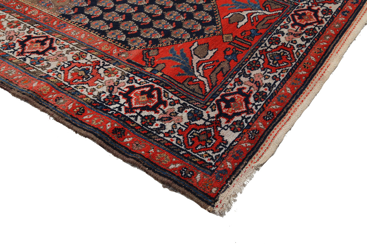Authentic Antique Persian Malayer Rug | Hand-Knotted 521x103cm