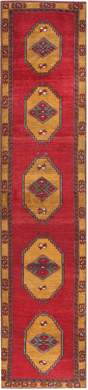 Authentic Antique Anatolian Rug | Hand-Knotted 398x84cm