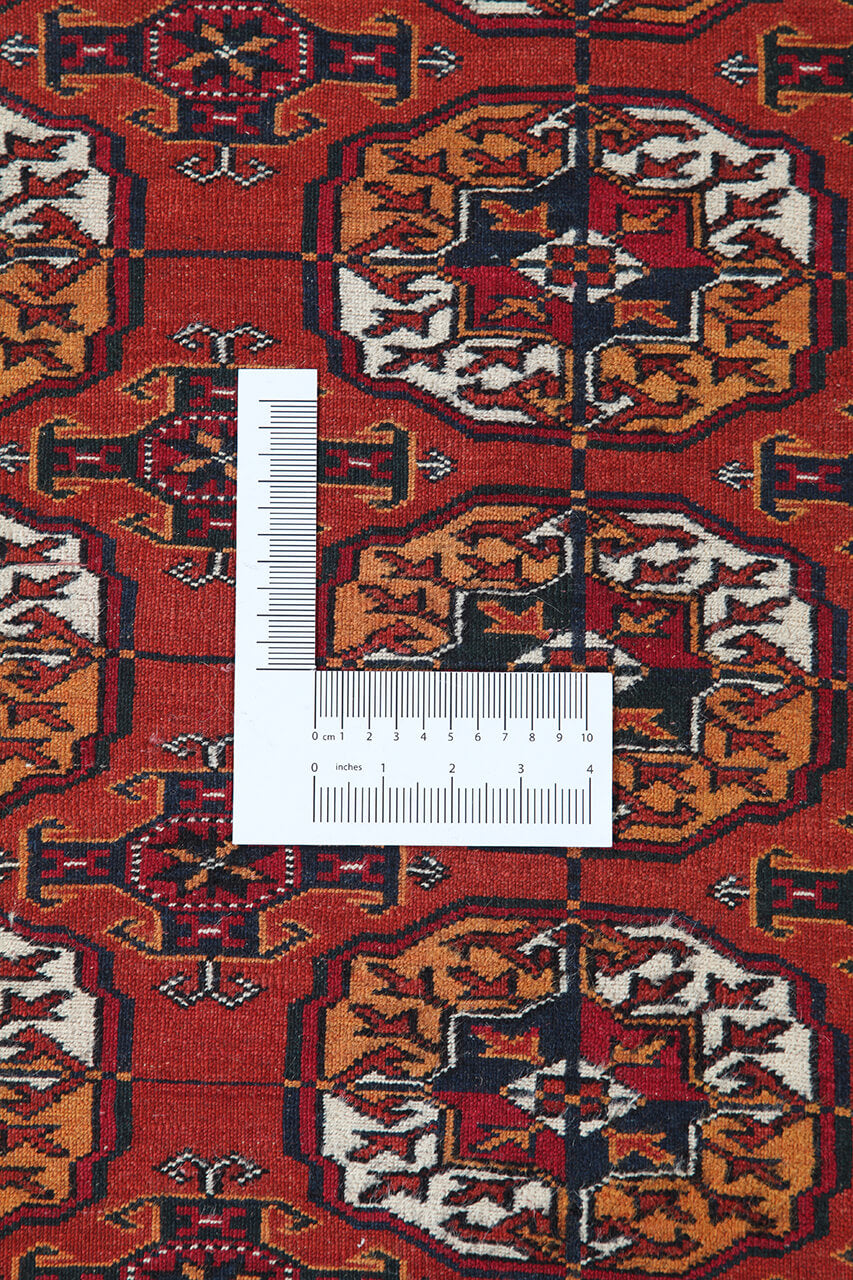 Tappeto Orientale Bouchara Antico: Autentico Tappeto Turcomanno 323x255cm