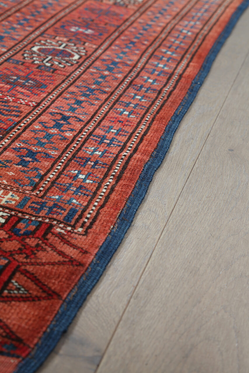 Tappeto Orientale Bouchara Antico: Autentico Tappeto Turcomanno 315x193cm