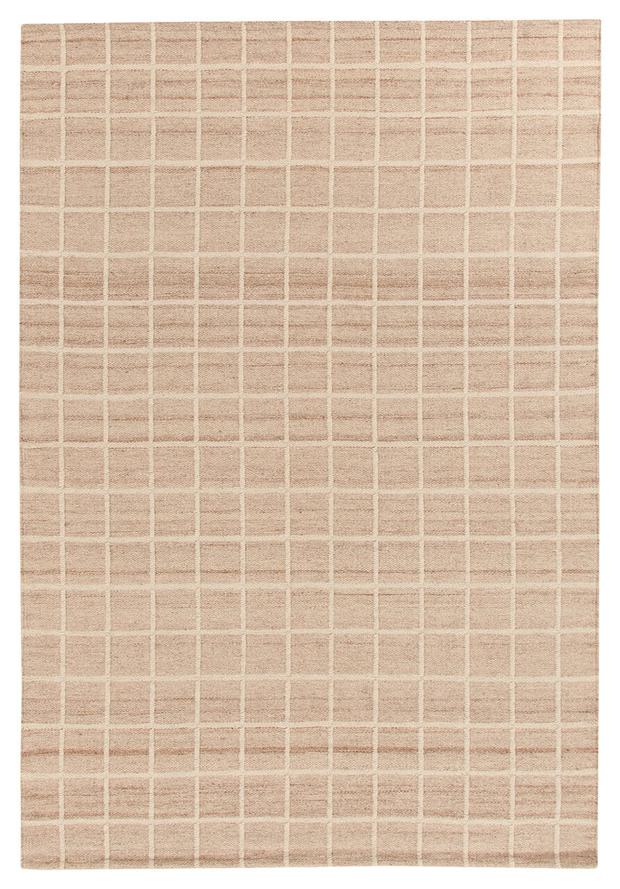 Tappeto Kilim Moderno in Lana e Cotone - Realizzato a mano - Avorio | Ideale per Soggiorno, Camera da Letto, Sala da Pranzo
