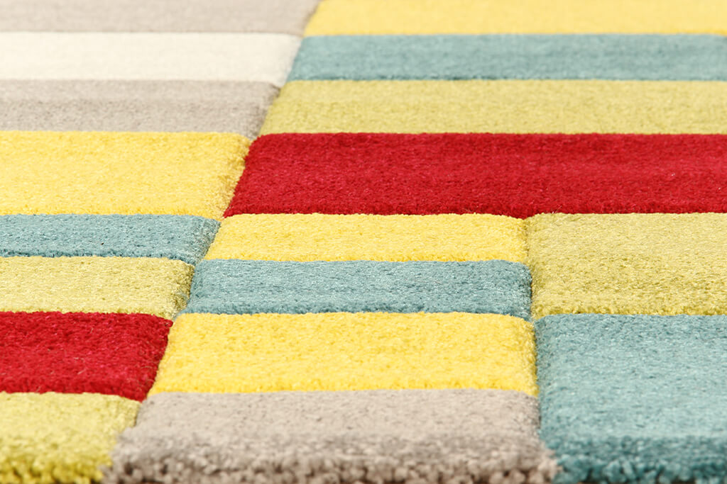 Tappeto Moderno Allegra - Multicolore - Morbido e Antiscivolo | Ideale per Soggiorno, Camera da letto e Cameretta