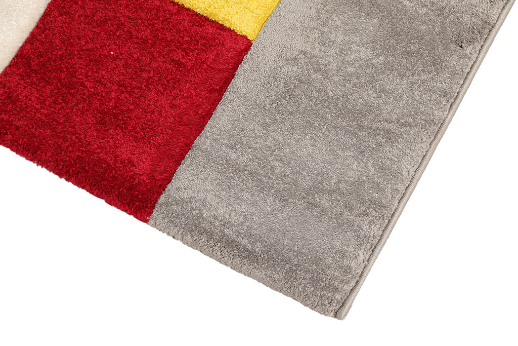 Tappeto Moderno Allegra - Multicolore - Morbido e Antiscivolo | Ideale per Soggiorno, Camera da letto e Cameretta