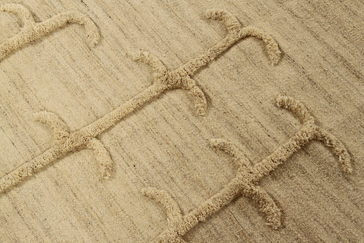 Tappeto Kilim Avorio Les Bois – In Lana e Cotone, Artigianale