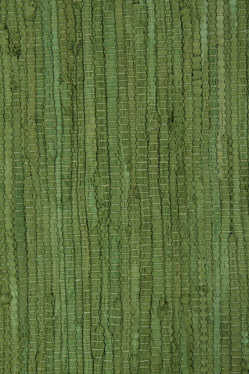 Tappeto Abano Verde Green in Cotone - Lavabile in Lavatrice - Ideale per Bagno o Cucina