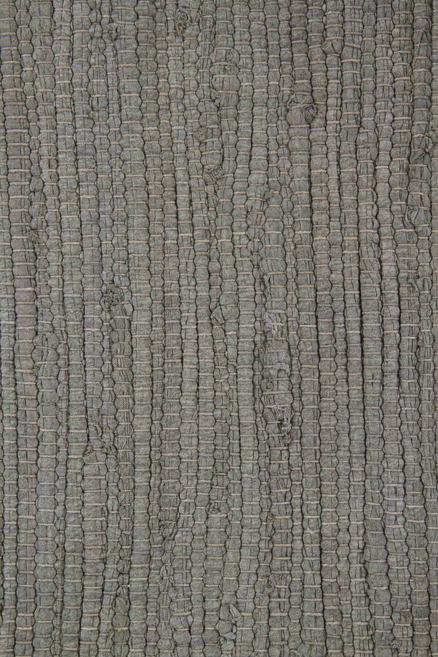 Tappeto Abano Grigio in Cotone - Lavabile in Lavatrice - Ideale per Bagno o Cucina